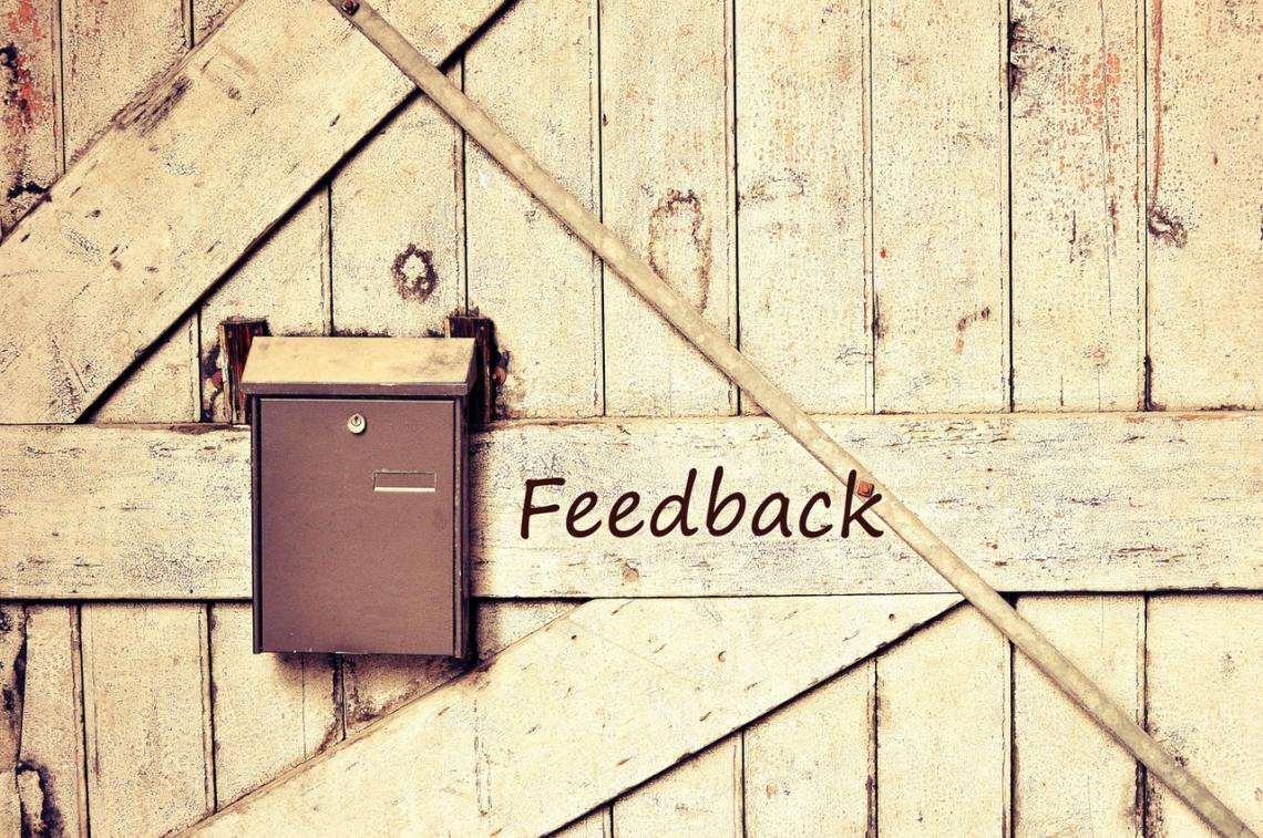 Feedback works by showing you the blind spots
